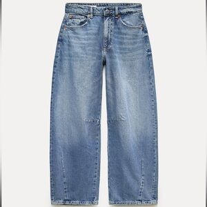 ZARA Barrel Jeans, never worn. Bought & never returned.